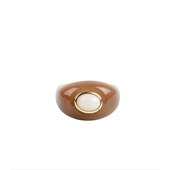 Lizzie Fortunato - Monument Opal Ring - Brown - 6.5 - Picture 2 of 4